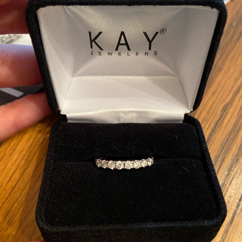The Leo diamond band 0.45cts 14k white gold